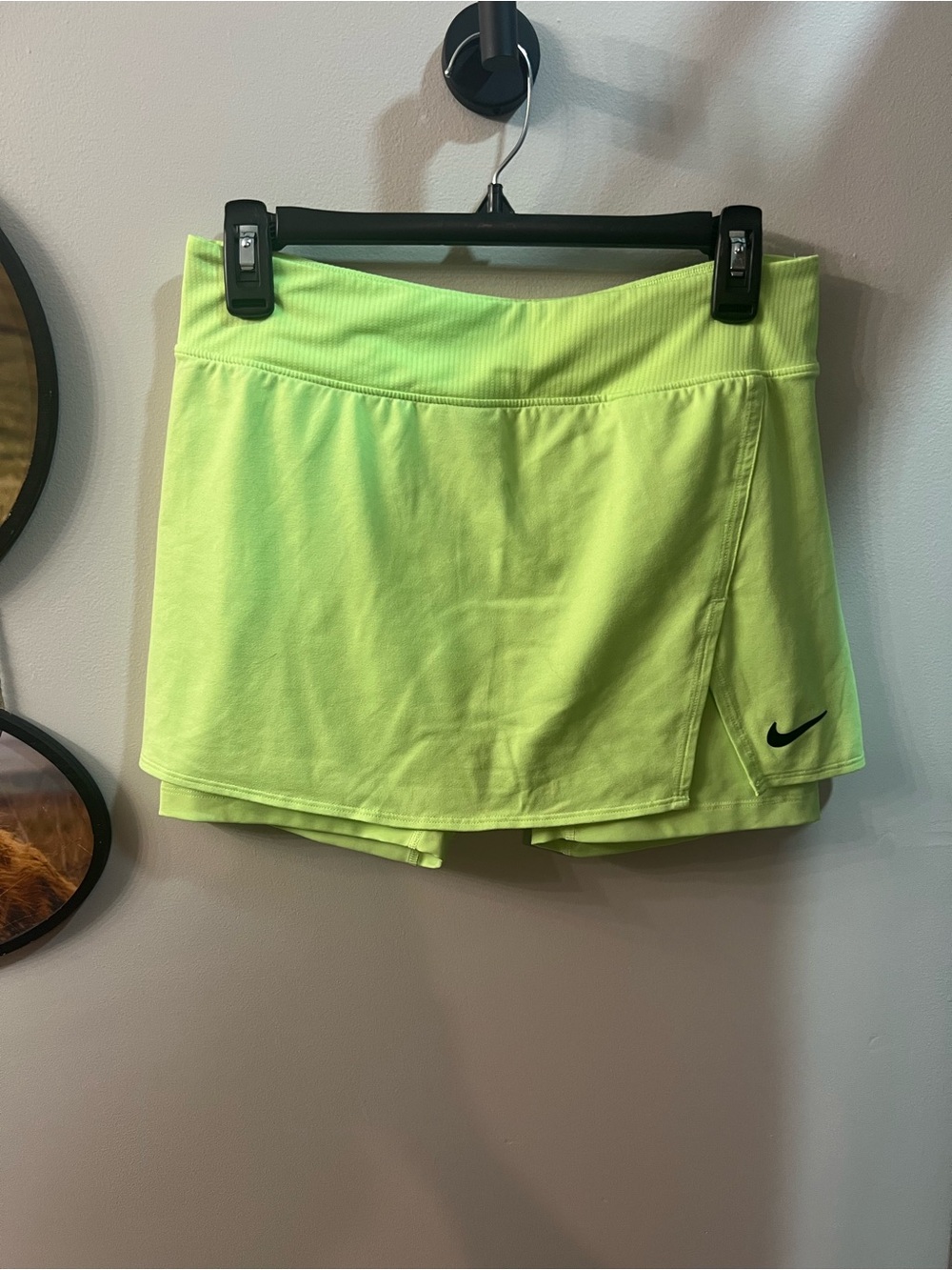 Nike Neon Green Dri-FIT Slim Fit Athletic Skort